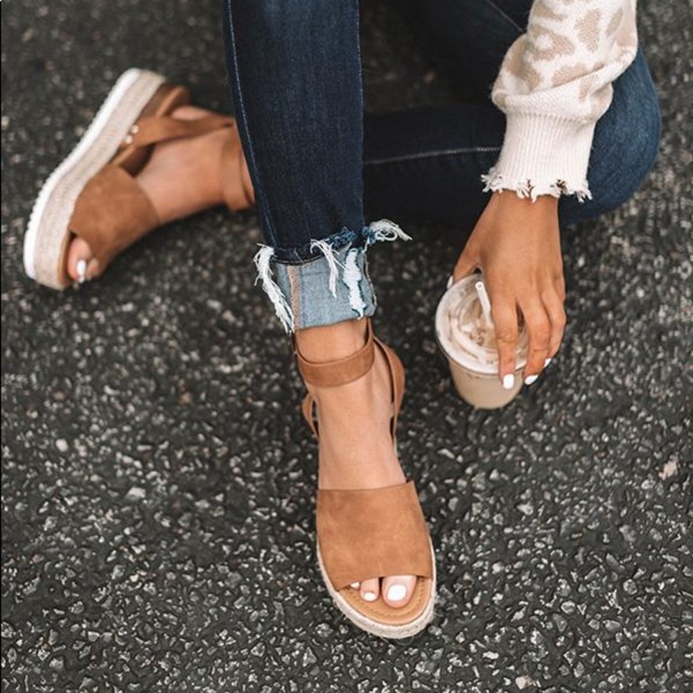 Platform Espadrille Sandals - Picture 2 of 3